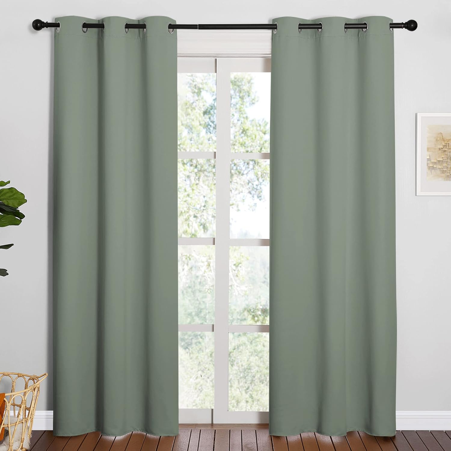 NICETOWN 84 inches Blackout Curtains for Office and Theater