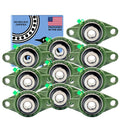 PGN UCFL202-10 Pillow Block Bearing - Durable Chrome Steel Pack