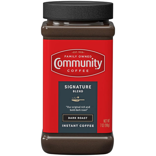 Community Coffee Dark Roast Instant, Rich Bold Taste