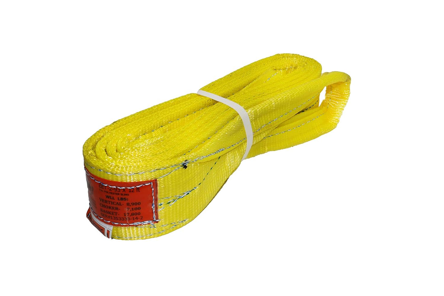 3in x 16ft 2-Ply Twist Eye Polyester Lifting Sling for Heavy Loads
