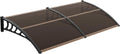 Window Awning Door Canopy 40in x 80in - Clear Polycarbonate Protection