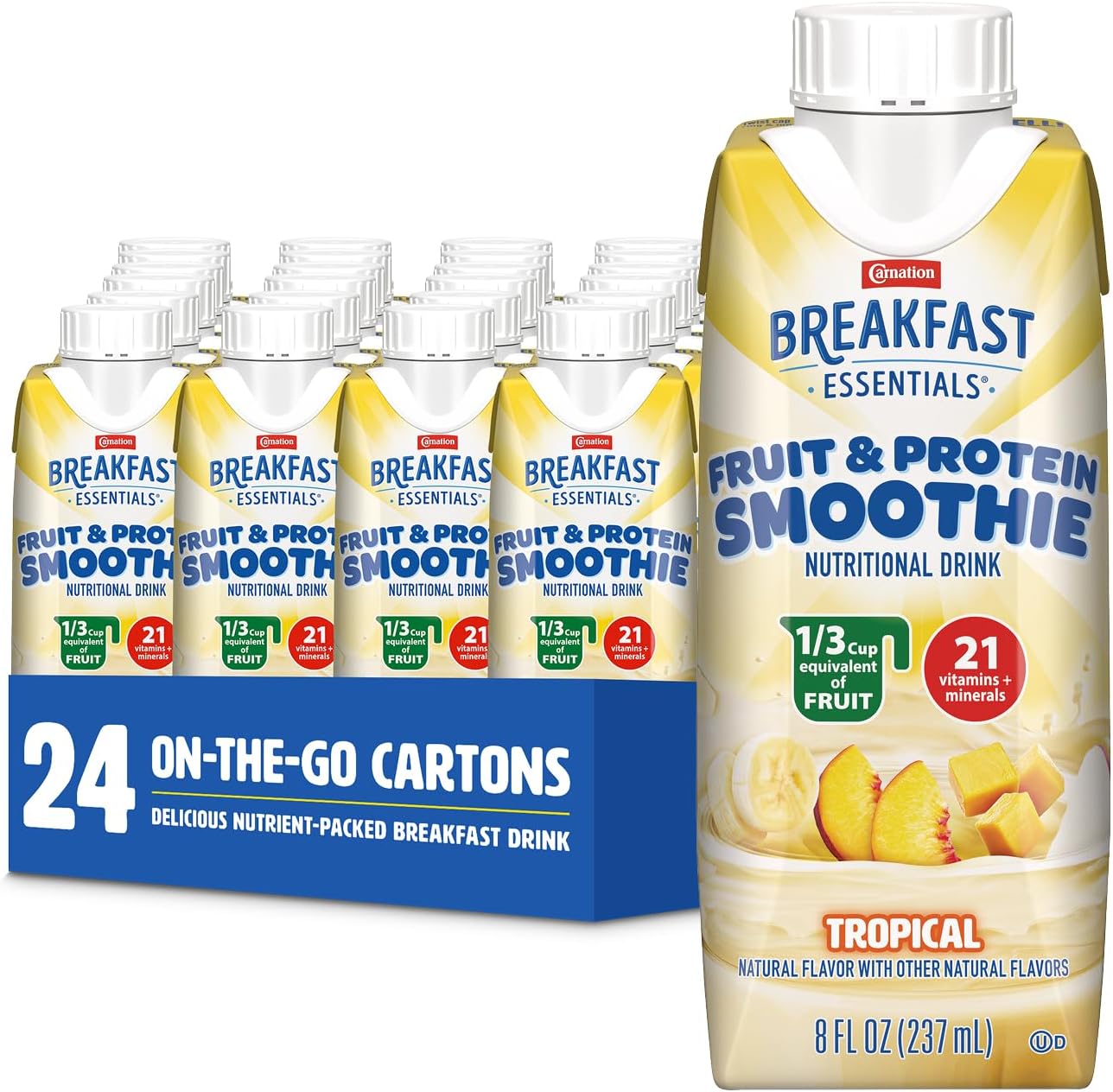 Carnation Breakfast Essentials Tropical Protein Smoothie Pack