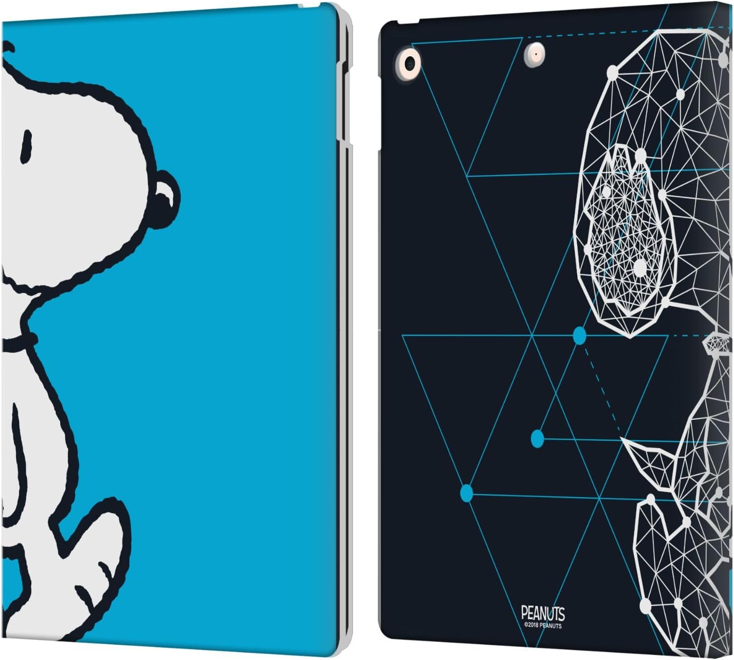 Peanuts Snoopy Geometric Leather Wallet Case for iPad 10.2