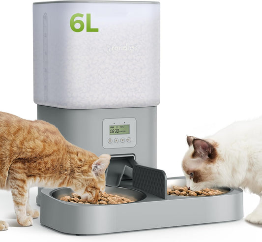 Grandtail Programmable Pet Feeder - Timed Meals for Cats & Dogs