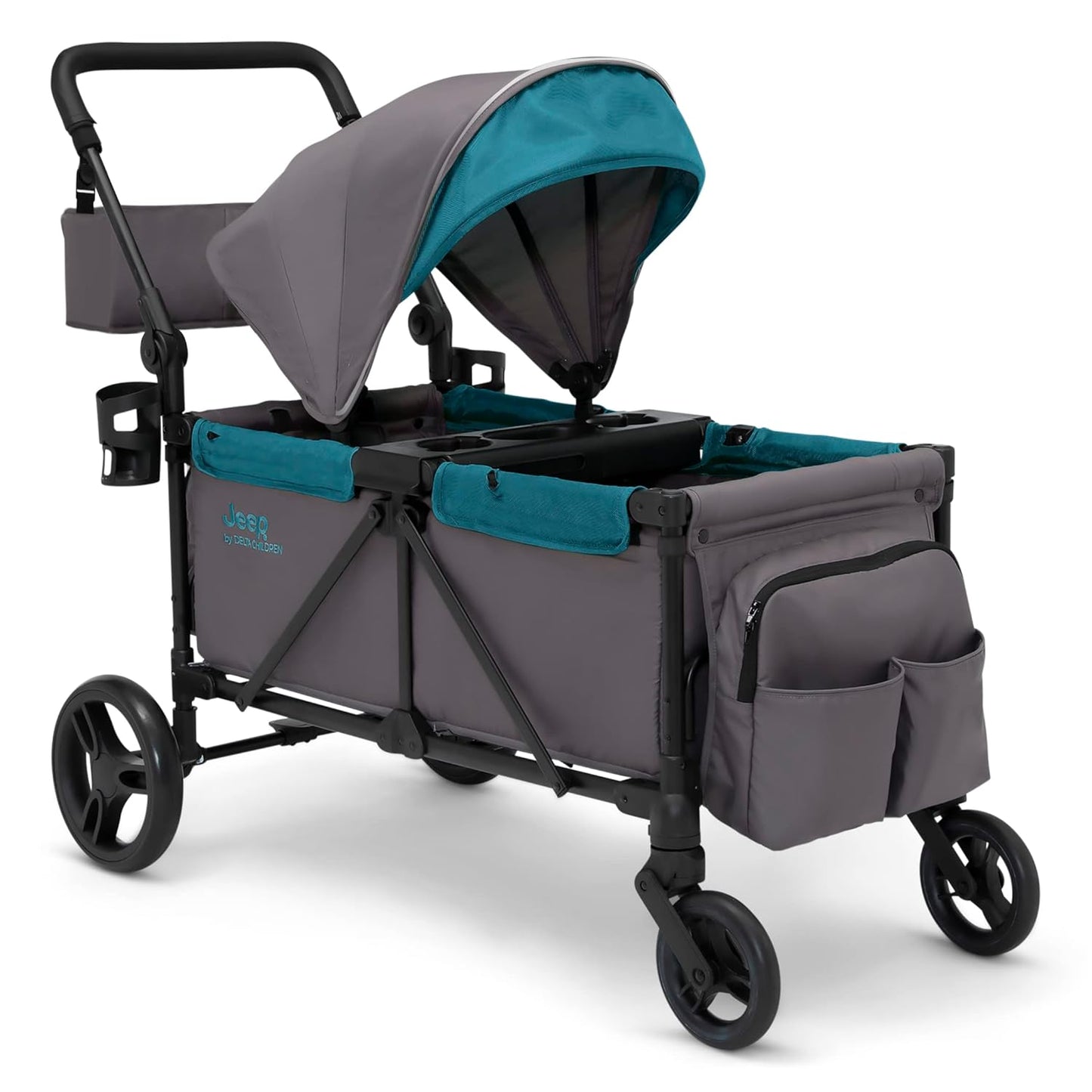 Jeep Sport All-Terrain Stroller Wagon with Canopy and Storage
