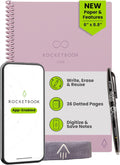 Executive Size 6x8.8 Pink Reusable Spiral Notebook - App-Connected
