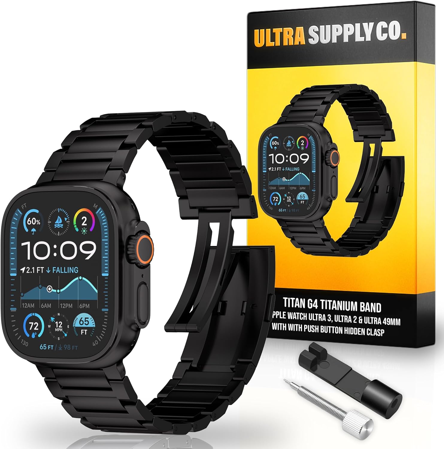 Titan G4 Titanium Watch Band for Apple Watch Ultra 3 & Series 10