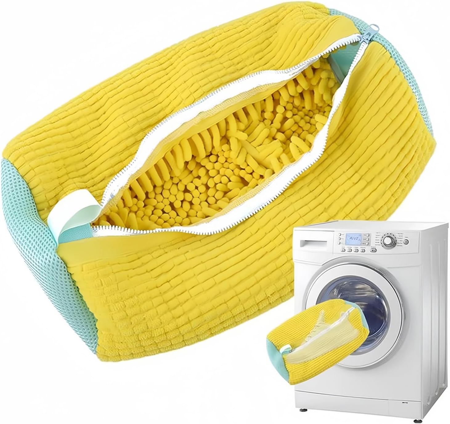 Xicennego Large Yellow Shoes Wash Bag - Protect Your Shoes in the Laundry!