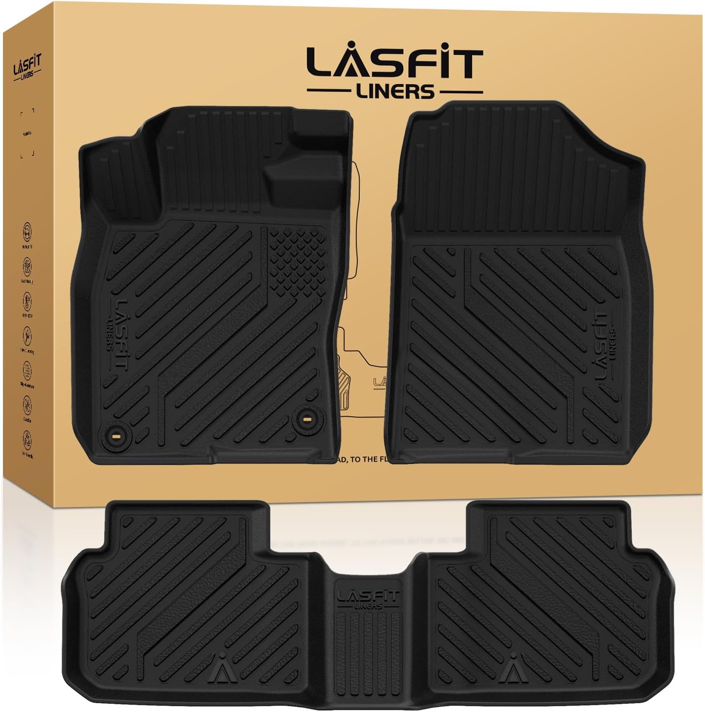 LASFIT Floor Mats for Honda Civic Hybrid Sedan & Hatchback 2025 2026