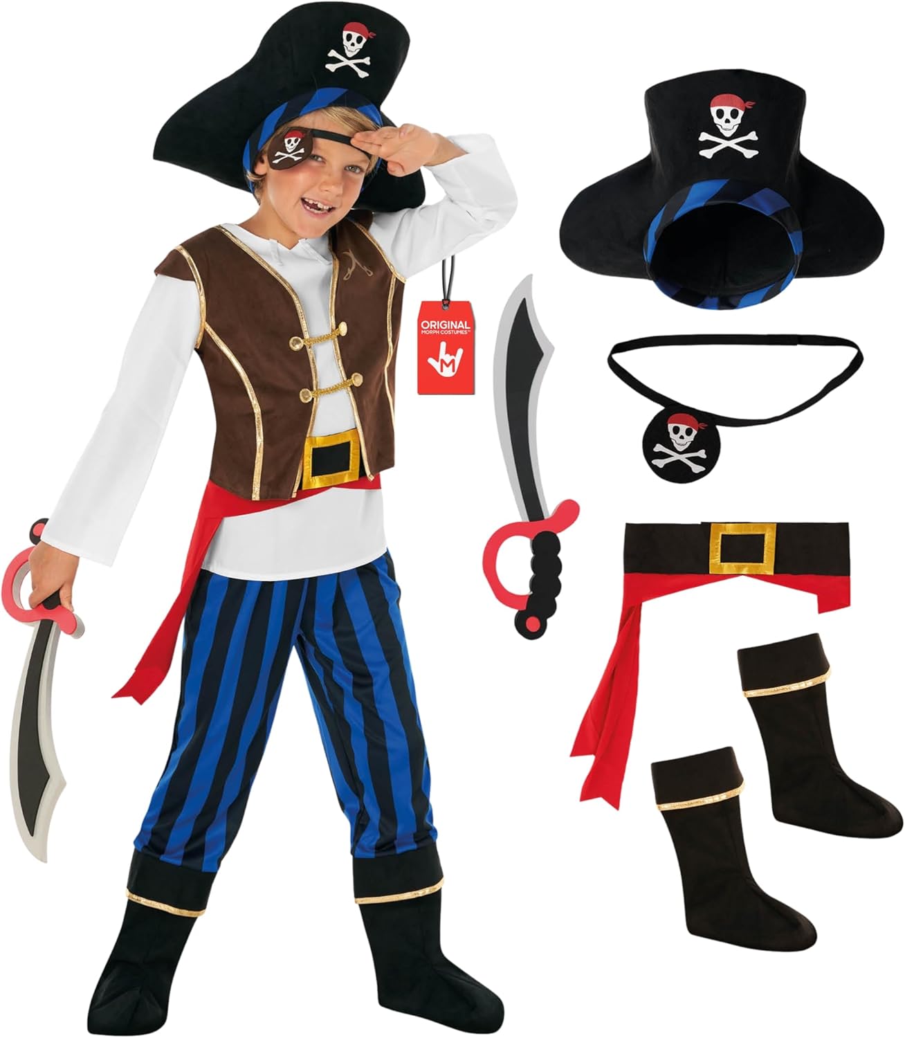 Morph Pirate Costume for Kids: Adventure Awaits This Halloween