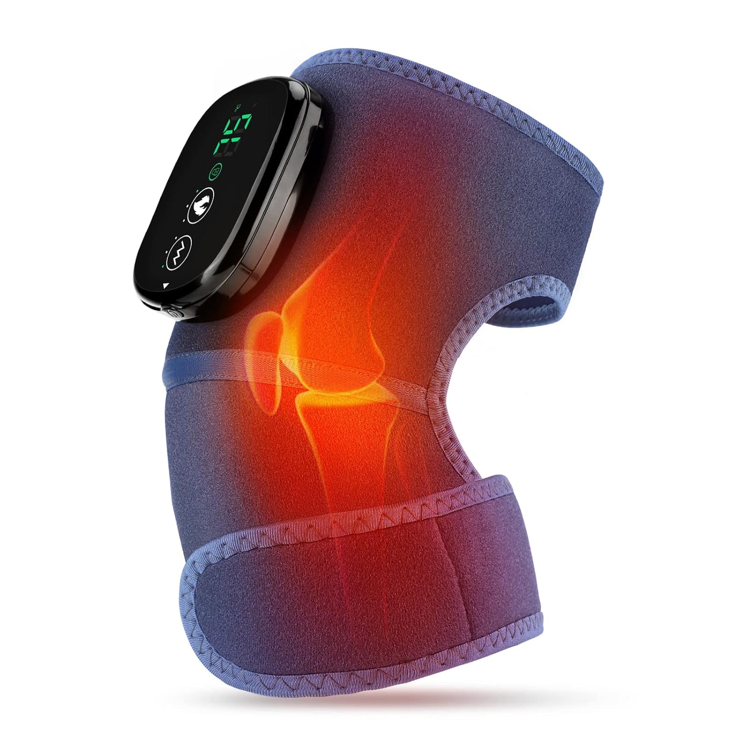 MOAJAZA Cordless Knee Massager with Heat for Pain Relief