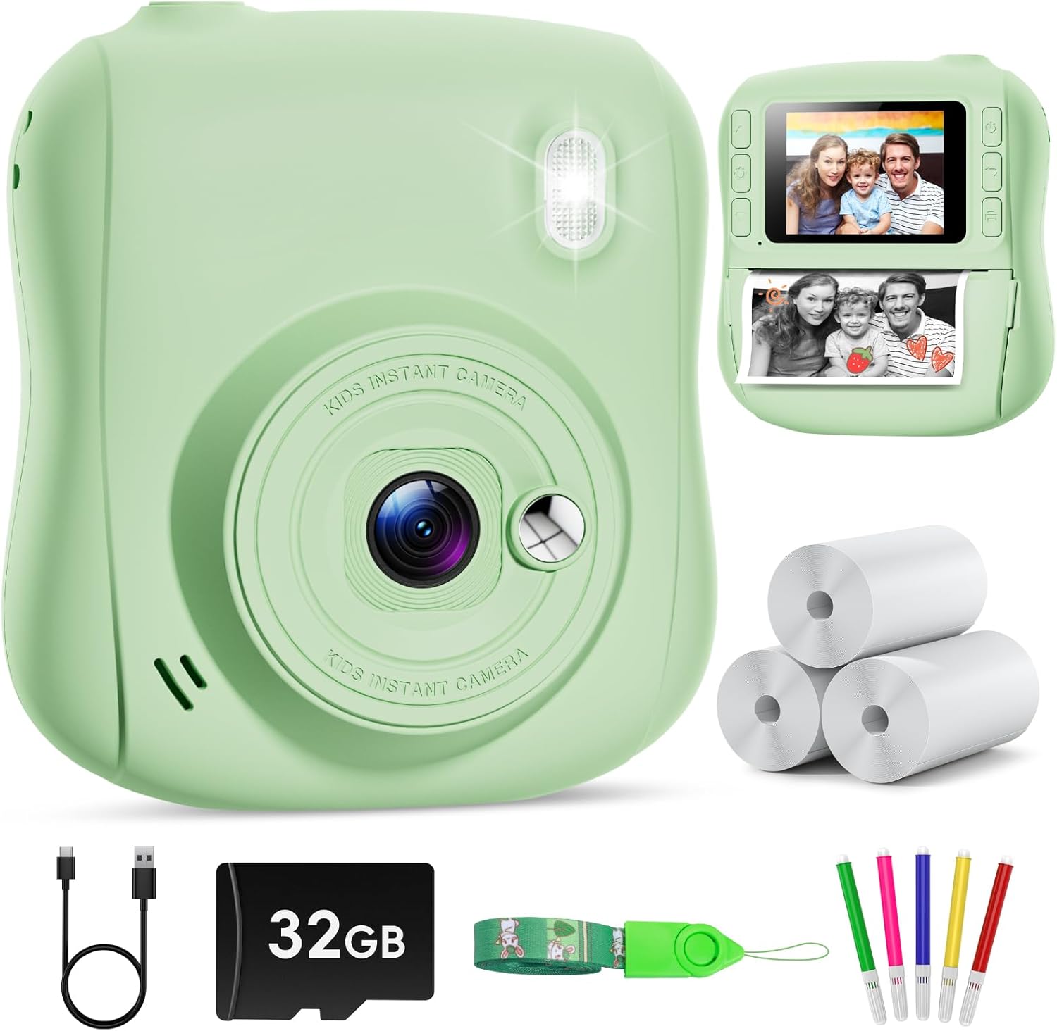Instant Print Camera for Kids - Fun Digital Toy for Ages 3-12