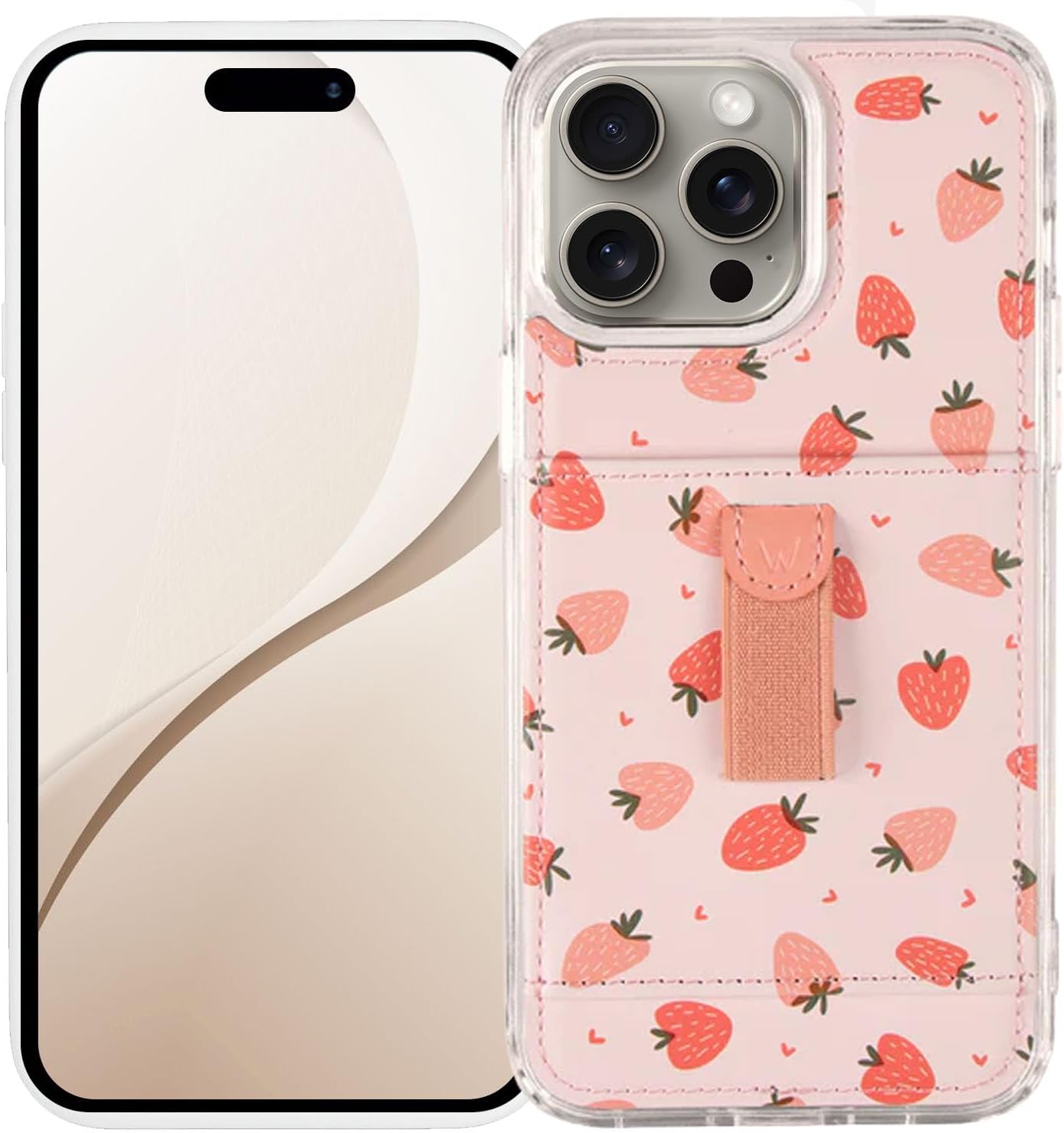 Walli iPhone 15 Pro Case - Aesthetic Sport Wallet Cover