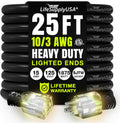 25ft Outdoor/Indoor Extension Cord 10/3 Gauge Ultra Heavy Duty