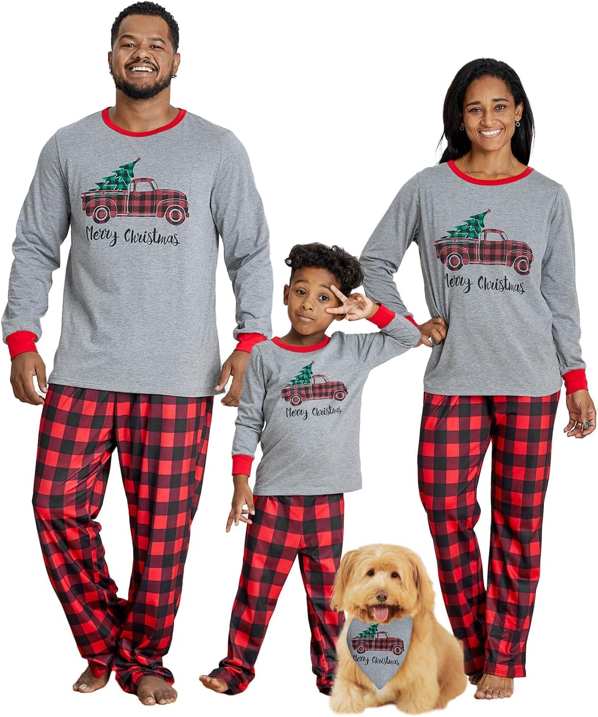 Matching Family Christmas Pajamas with Pockets for Everyone