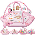 Baby Gym Play Mat 8-in-1 Tummy Time Mat & Ball Pit - Gentle Pink