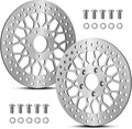 Harley front rotors 11.8in pair - Brushed stainless replacement
