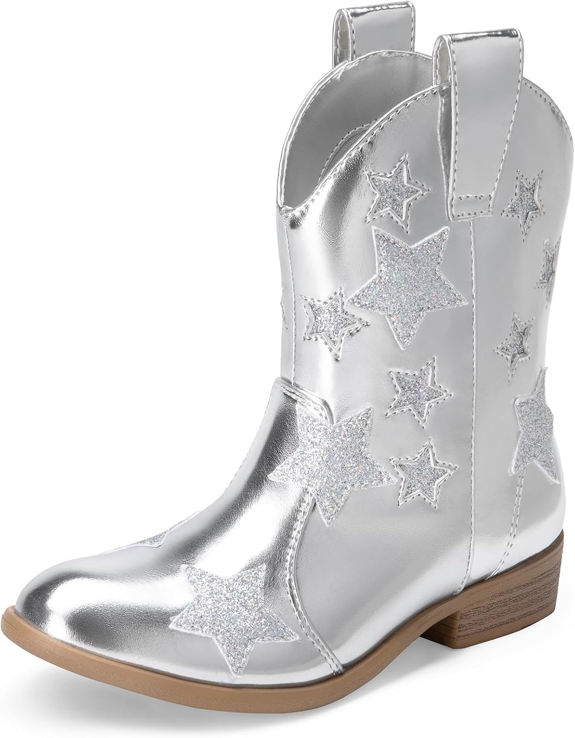 DREAM PAIRS Girls Cowgirl Boots for Sparkly Western Fun
