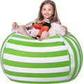 Stuffed Animal Storage Bean Bag Chair Cover - Large Plush Organizer