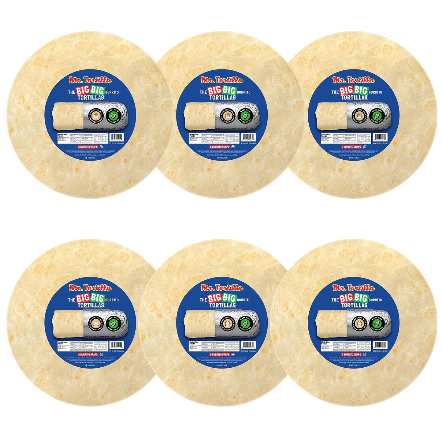 Big Big Burrito Wraps - Artisan Tortillas for Gourmet Meals