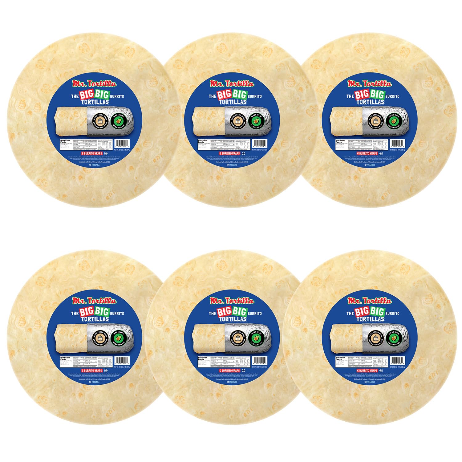 Big Big Burrito Wraps - Artisan Tortillas for Gourmet Meals