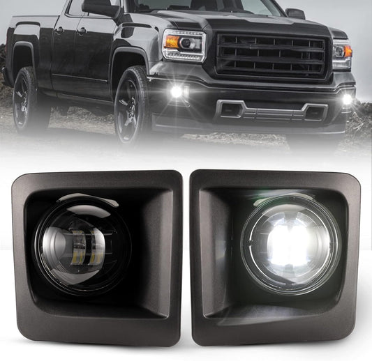 BUNKER INDUST LED Fog Lights for 2014-2015 GMC Sierra 1500