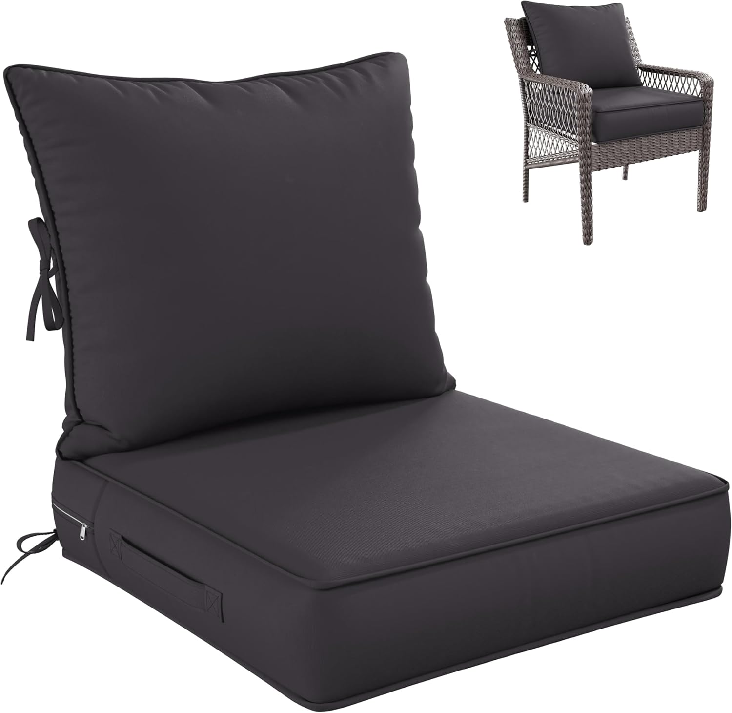 Premium Outdoor Seat Cushion Set for Patio Furniture Comfort