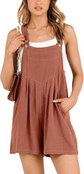 ANRABESS Women's Summer Casual Rompers Bib Short Overalls - Loose Fit