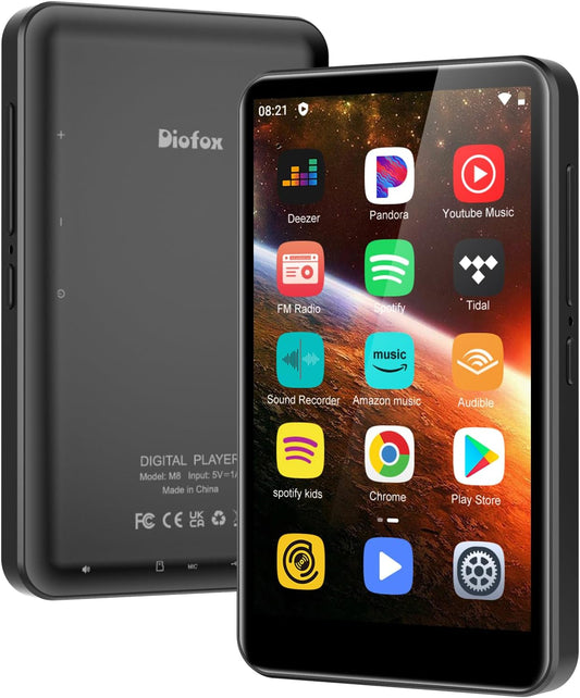 80GB MP3 Player with Bluetooth and WiFi for Music Lovers