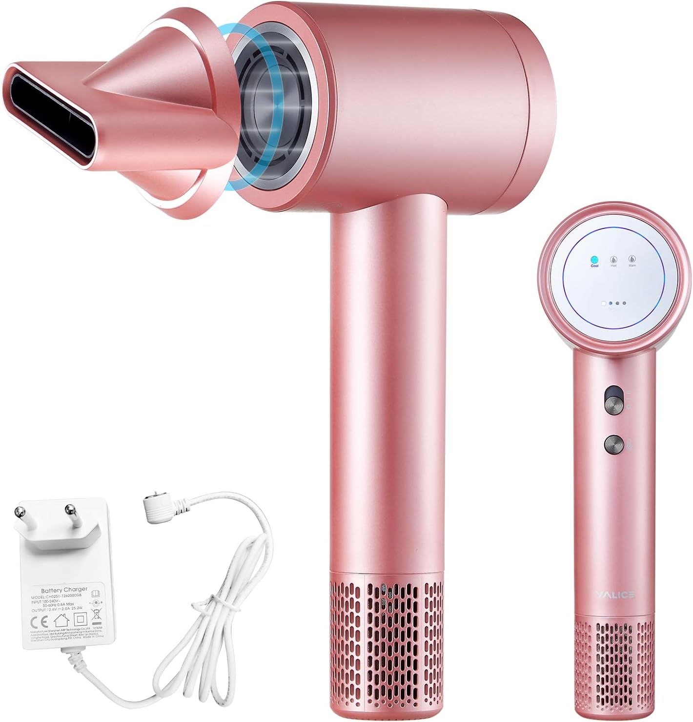 YALICE Cordless Ionic Hair Dryer: Portable Power!