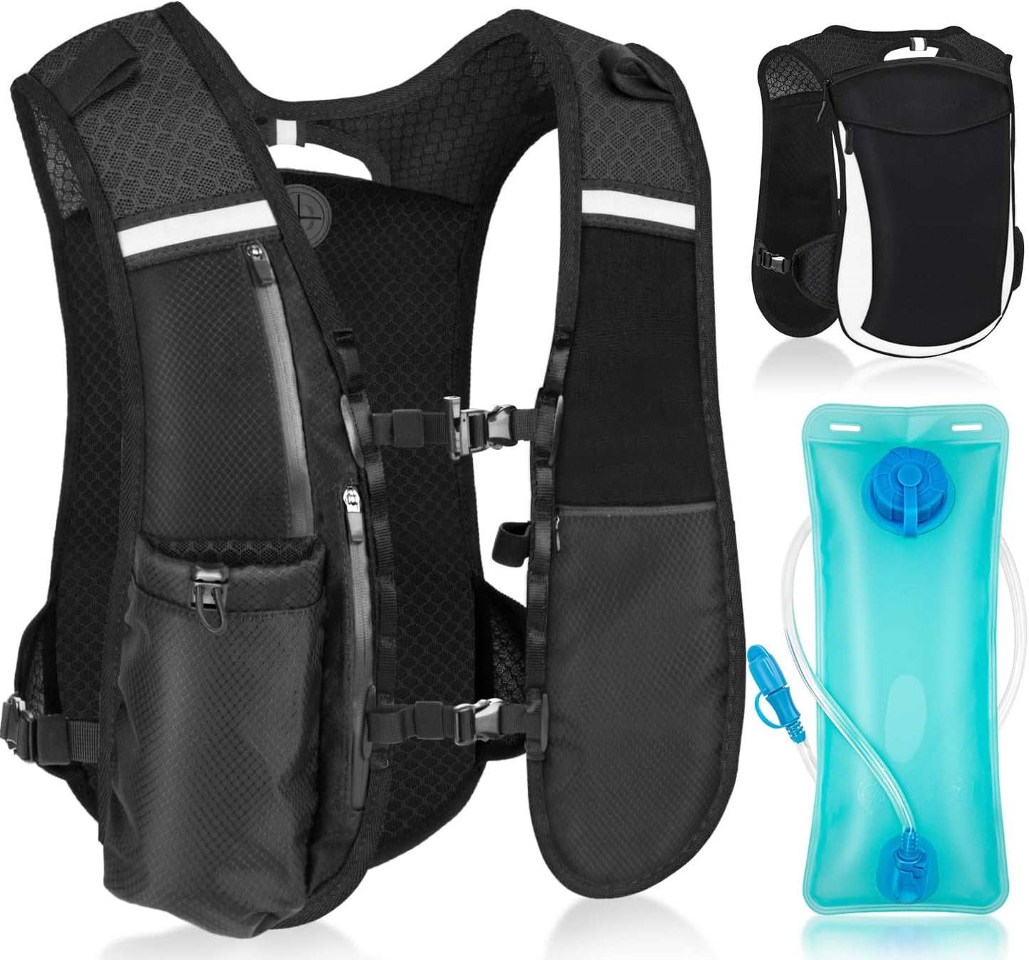 Hydration Backpack with 2L Bladder for Running and Hiking