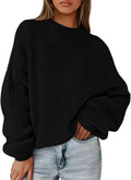 Oversized Sweater Dressy Casual Long Sleeve Chunky Knit - Cozy Fall
