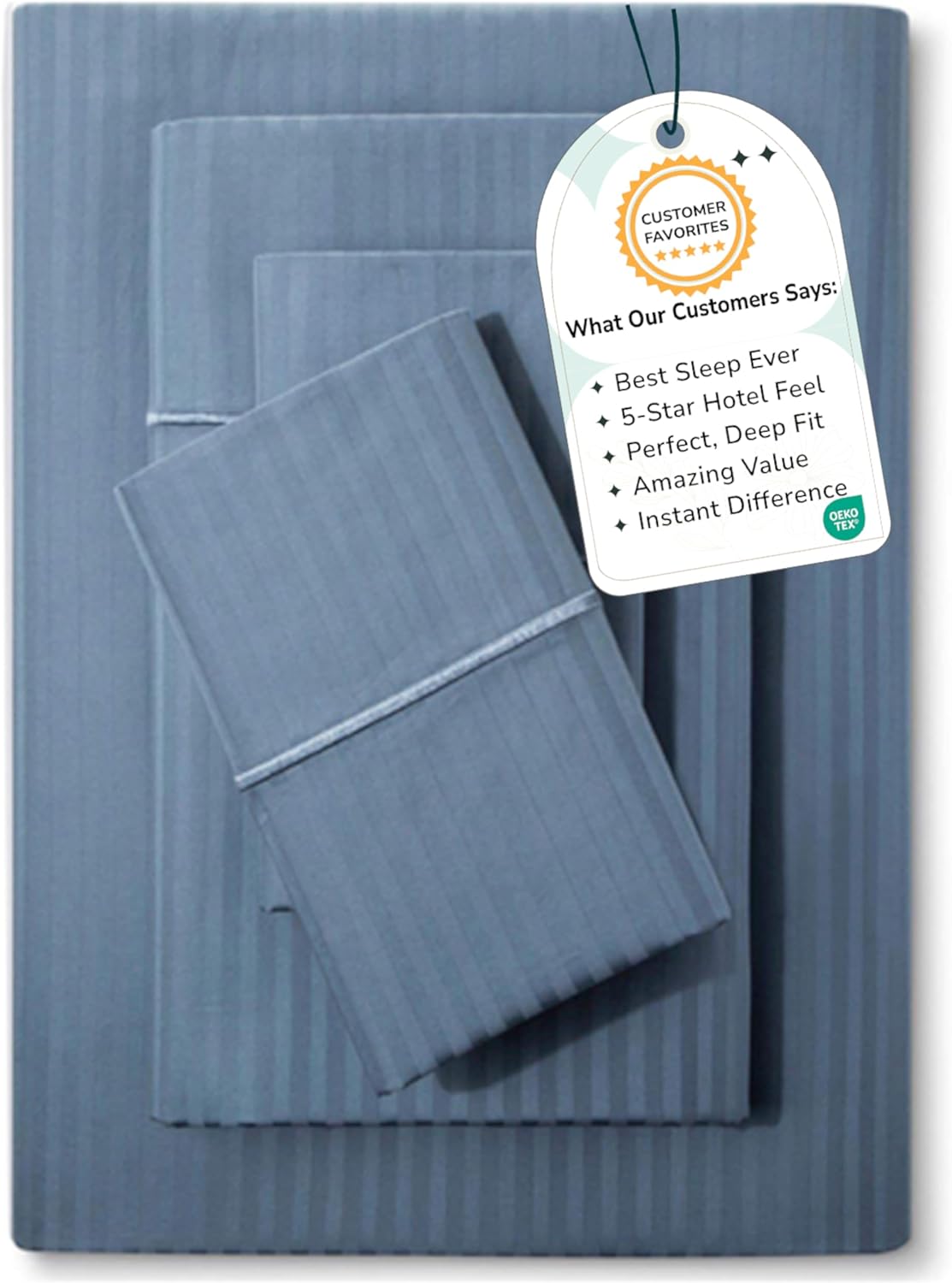 Feather & Stitch 500 TC Full Size Damask Bed Sheet Set Review