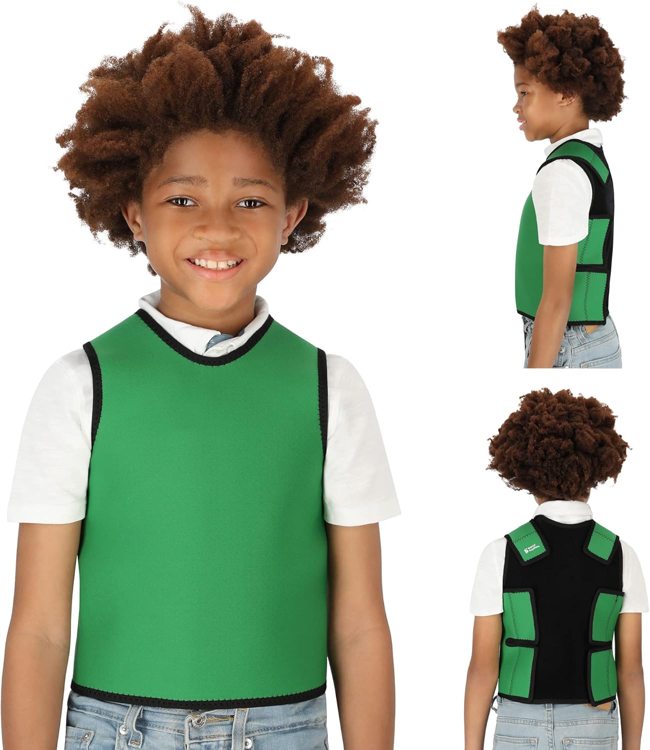 Sensory Compression Vest for Deep Pressure Comfort in Green