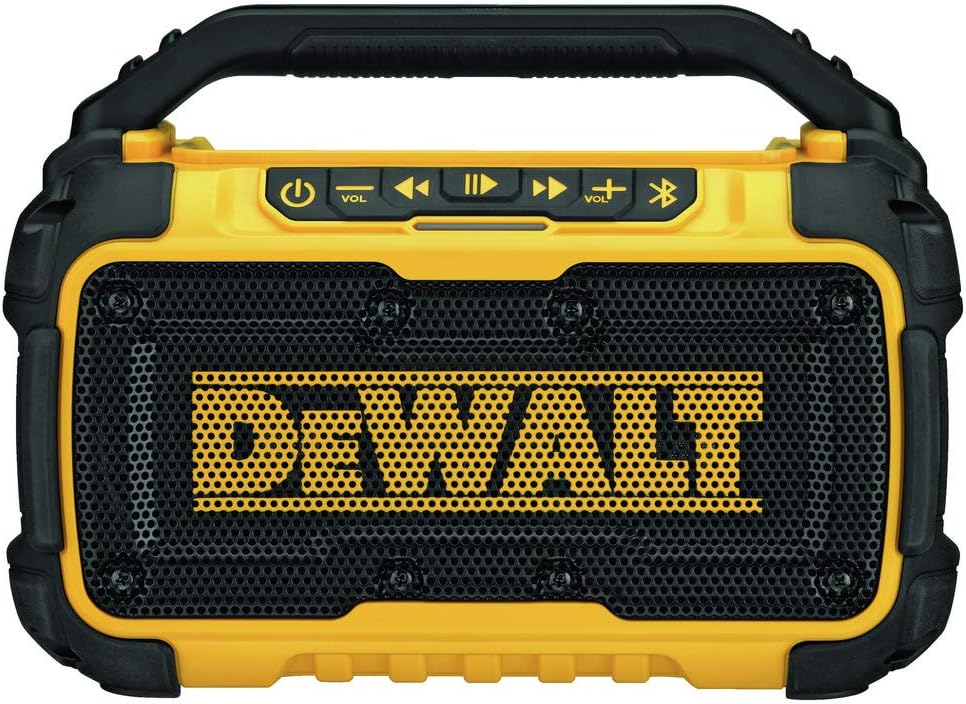 Dewalt Jobsite Bluetooth Speaker, Corded/Cordless, Renewed