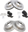 Front and Rear Brake Pad & Rotor Kit Compatible with 2003-2007 Jeep