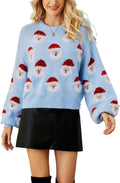 Women Santa Sweater Ugly Christmas Sweater - Cozy Knit Pullover
