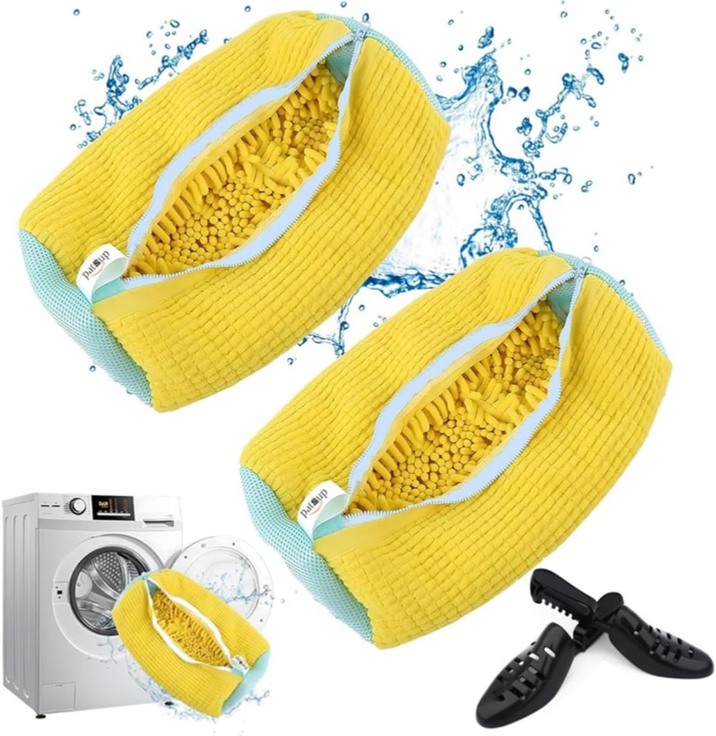 Durable Shoe Wash Bag Set - Cleans Any Shoe Size - Yellow - PATSUP