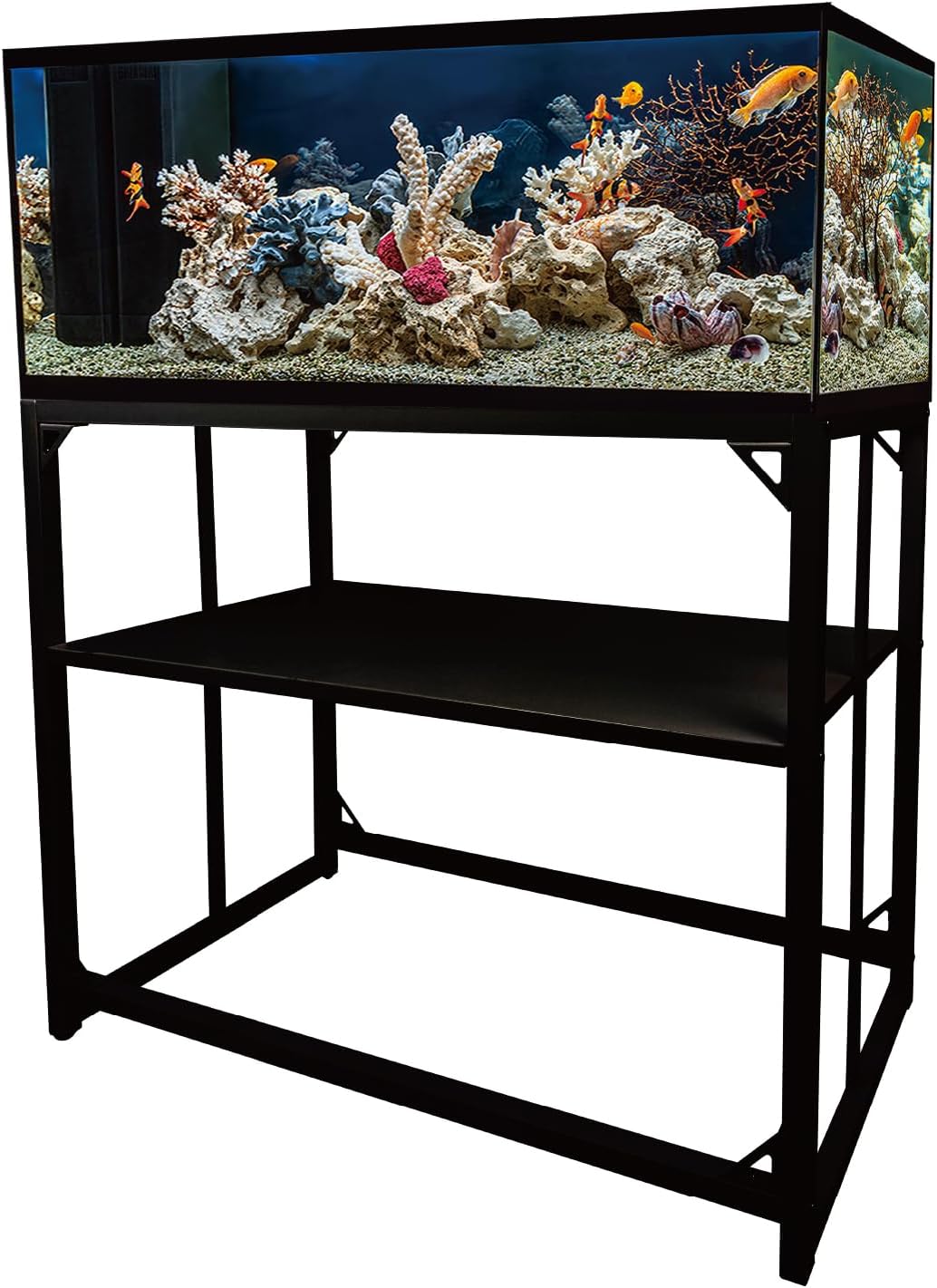 40 Gallon Heavy Duty Metal Aquarium Stand for Fish Tanks