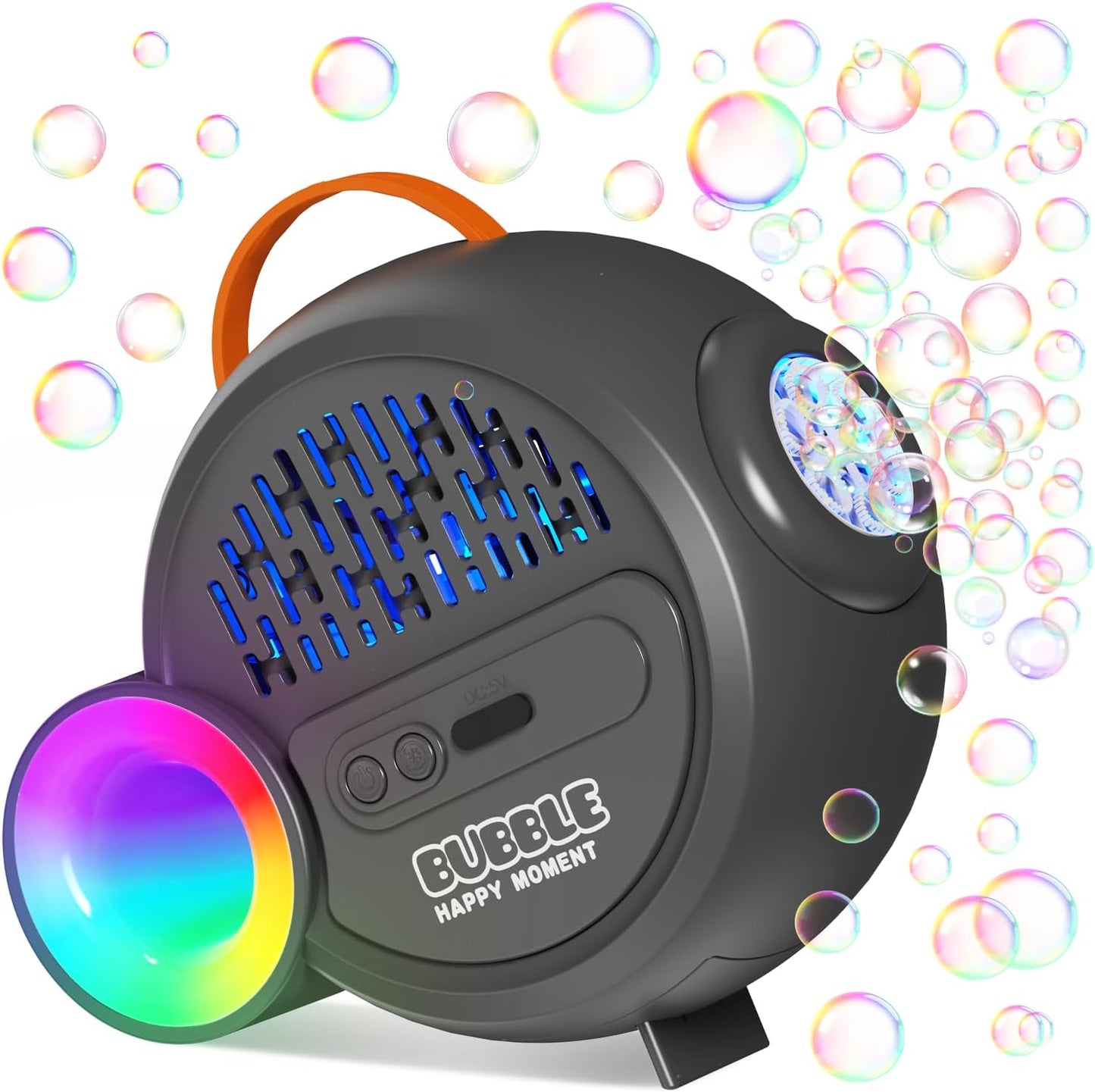 Automatic Bubble Machine for Kids with RGB Light Effects