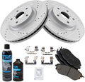 TRQ Brake Performance Rotor & Ceramic Pad Front Kit - Direct Fit