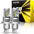 AUXITO H4 Bulbs 6500K 900% Ultra Brightness - Plug and Play