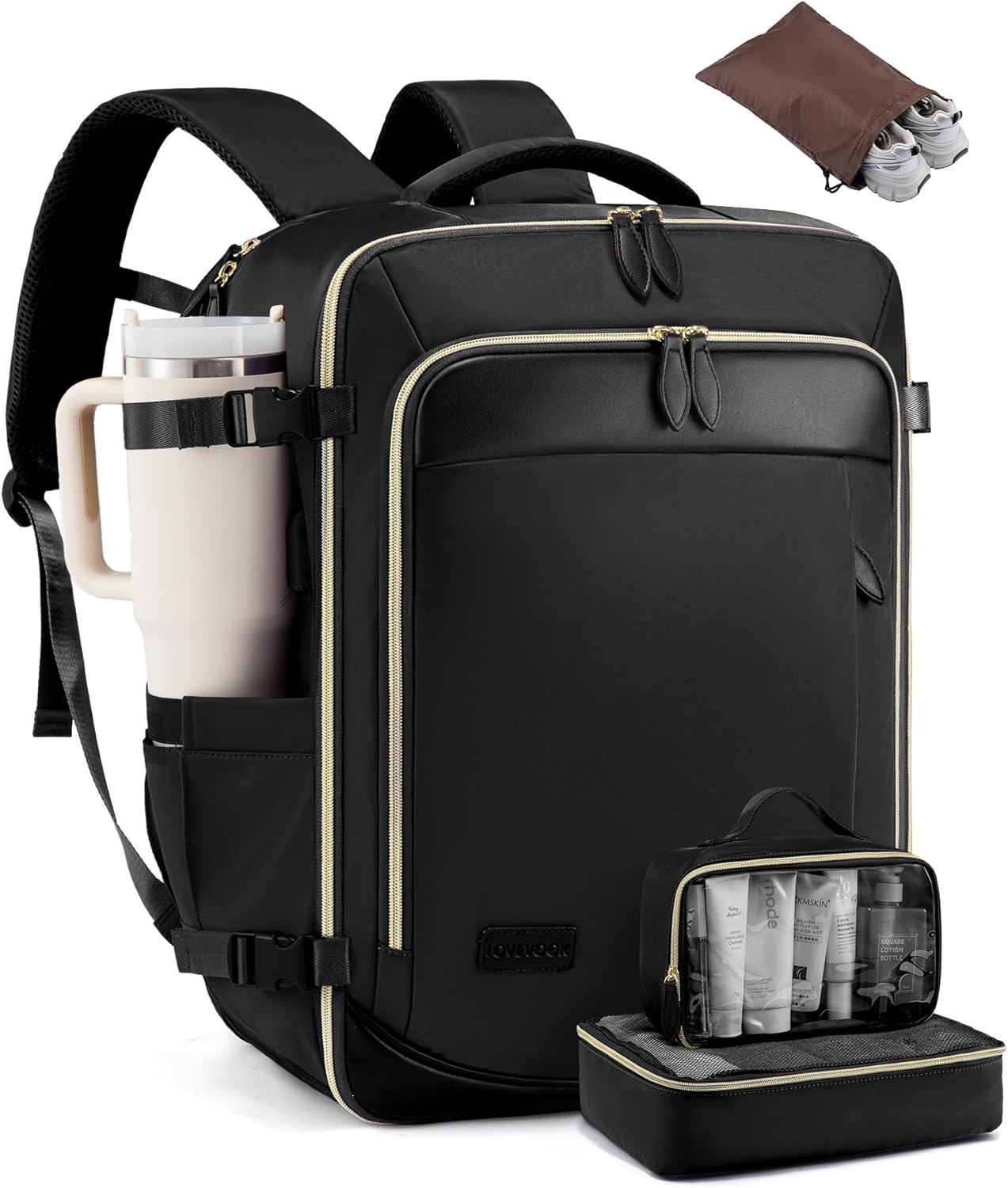 LOVEVOOK 50L Travel Backpack for Effortless Airline Travel
