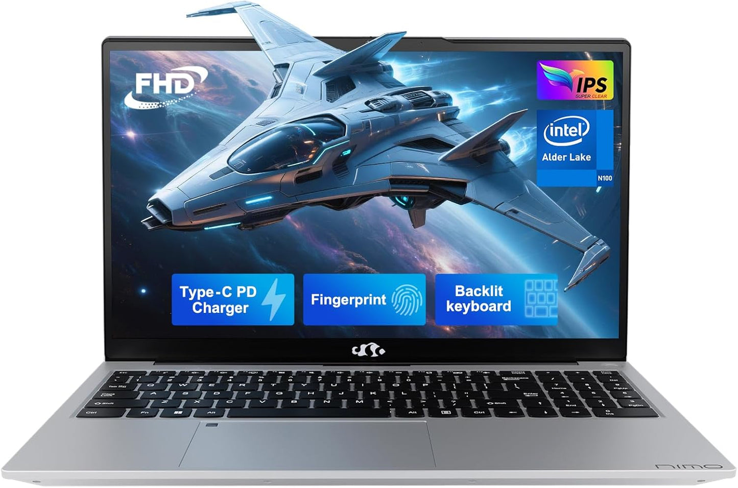 NIMO 15.6 FHD Laptop with Intel Pentium Quad Core and 8GB RAM