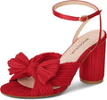 Bow Knot Heeled Sandals Women - Comfortable Chunky Heels MUCCCUTE