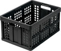 Clax crate folding box 48 qt (12 gal) - sturdy, collapsible storage