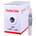 RG6 500ft Quad Shielded Coaxial Cable - Easy Pull Box