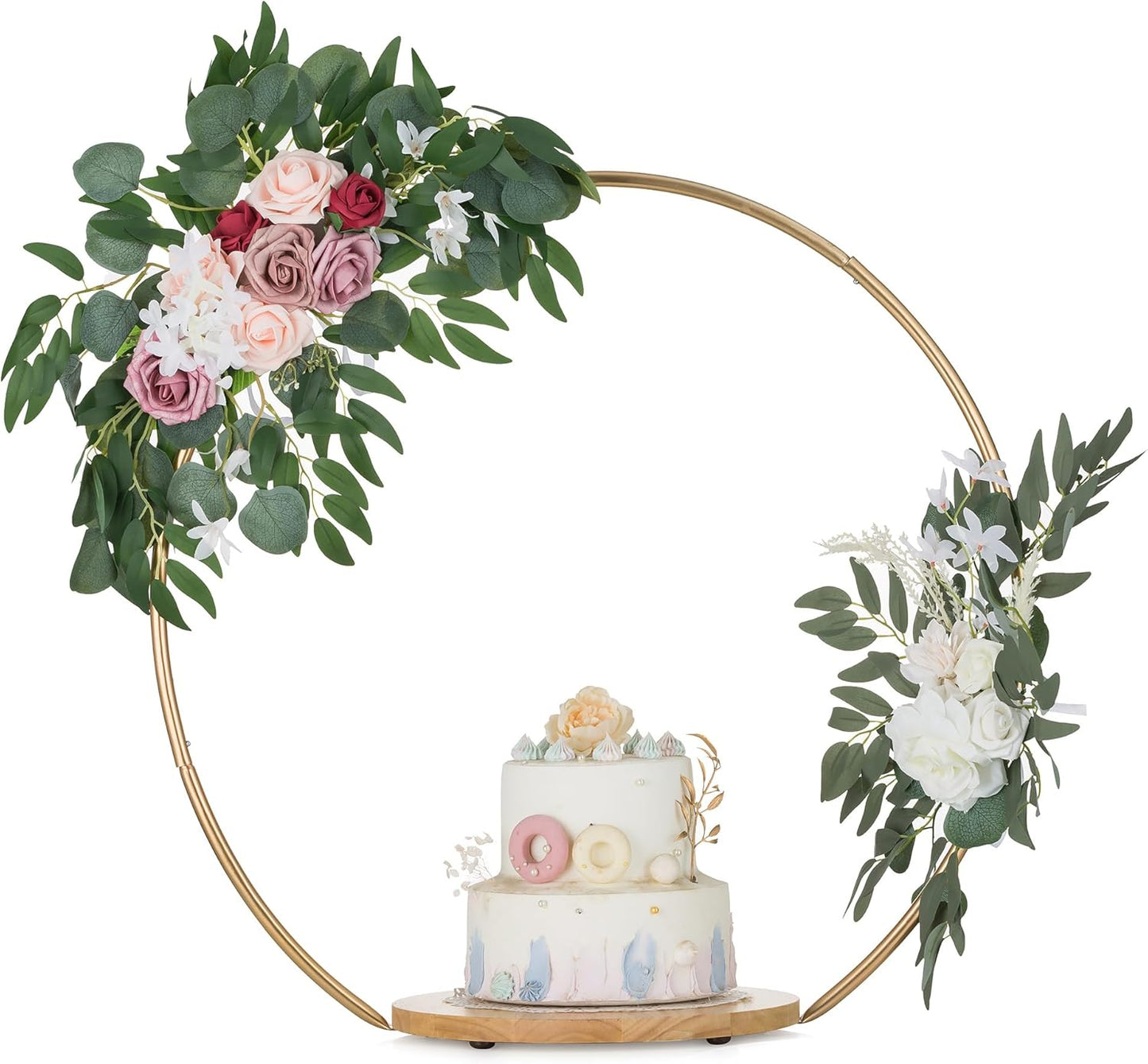 NUPTIO Wedding Cake Stand Gold for Stunning Party Displays