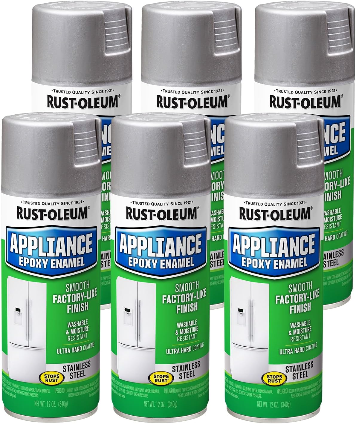 Rust-Oleum Specialty Appliance Epoxy Spray Paint, 6 Pack