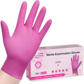 Powder-Free Nitrile Gloves 100ct Box - 3-mil Fuchsia